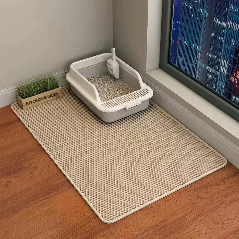 Cat Litter Mat Double Layer Pet Non Slip Big Pet Litter Box Filter